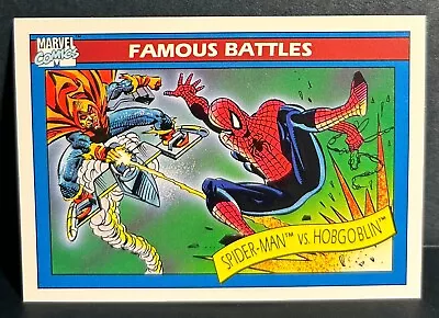 Spider-man Vs Hobgoblin Marvel 1990 Comic Card #112 Famous Battles Impel • $1.25