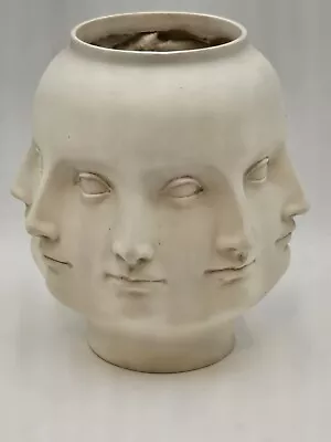 TMS Pietro Fornasetti Style Perpetual Face Planter Or Vase Dora Maar White • $210