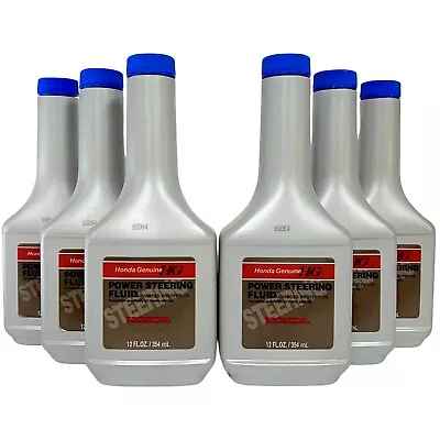 6 New Bottles Genuine HONDA - Power Steering Pump Fluid 12oz 08206-9002 • $51.95