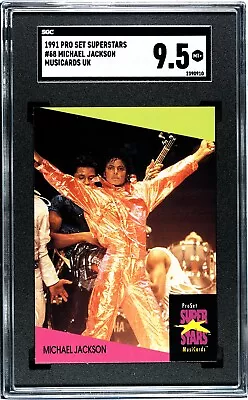 1991 Pro Set Superstars Michael Jackson #68 U.K. Edition | SGC 9.5 • $48.99