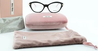 MIU MIU Glasses Model VMU 02O 54-17 140 DHO 1O1 Brown Pink Gold Cat Eye + Original Packaging • £183.35