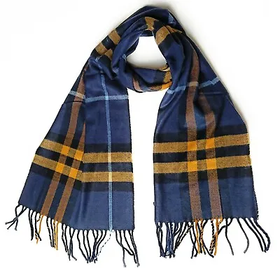 Nice Cashmere Feel Tartan Check Scarf Men's Woman's Scarves Gifts • £4.95