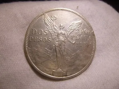 1921 Mexico 2 Pesos Independence Centennial Dos Pesos • $165