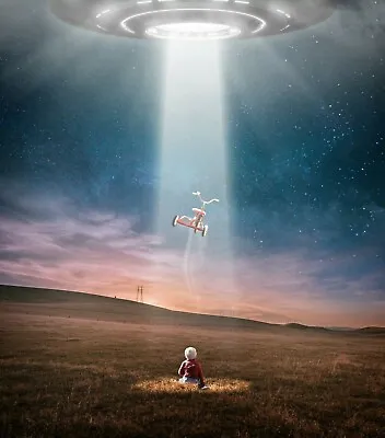 Abducted UFO Alien Flying Saucer Area 51 HD POSTER    • $18.99