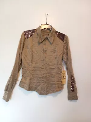 Da-Nang Surplus Indo-Chine Vintage 100% Silk Embellished Sequin Blouse Top $240 • $39.99