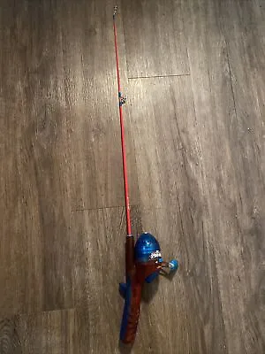 Kids Children Ultimate Spiderman Mini Fishing Rod & Reel Lights Up! Works! • $15