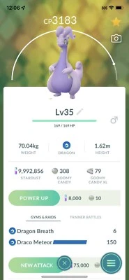 $7.50 • Buy Goodra Level 35 Pokemon Trade Go Pokémon Go