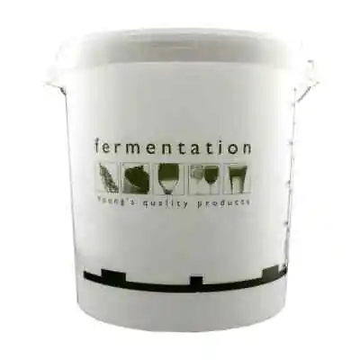 33 Litre Youngs Fermentation Brewing Bucket With Lid & Grommet For Airlock - Win • £18.16
