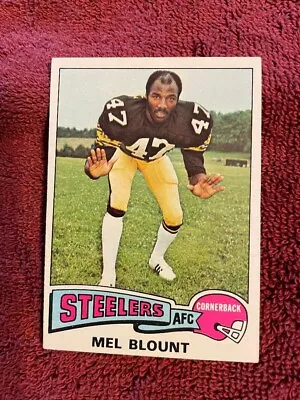1975 Topps Football Card #12 Mel Blount Pittsburg Steelers EX-NM Must See • $27.50