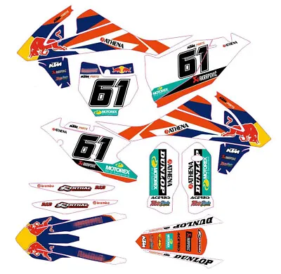 Graphic Kit For KTM SX SXF EXC XCW 125 250 300 450 500 Decal Set  For 2017-2018 • $65