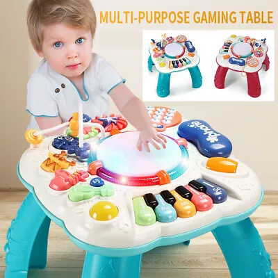 £19.90 • Buy Baby Activity Table Toys 3 In 1 Early Education Musical Learning Table Kids Gift