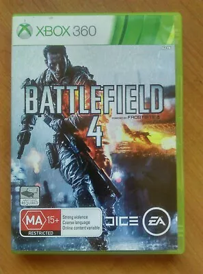 Battlefield 4 (2013) XBOX 360 VGC Free Post (Aus) • $6