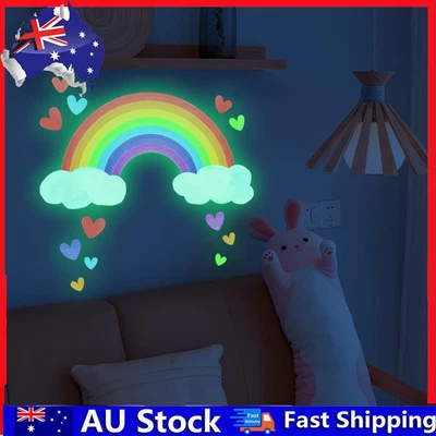 Cartoon Rainbow Clouds Love Wall Sticker Adhesive Mural Art Decals For Kids Room • $10.30