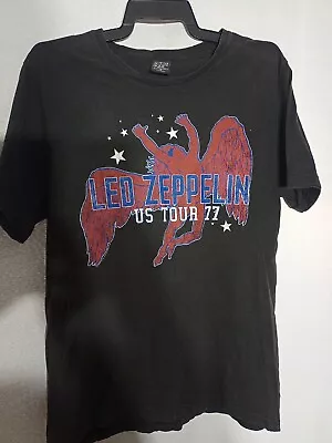 Led Zeppelin US Tour Black  T-shirt Size Small Free Postage Used  • $35