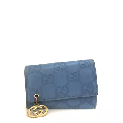 GUCCI Ssima Interlocking G Leather 6 Ring Key Case/2Y0103 • $7.50
