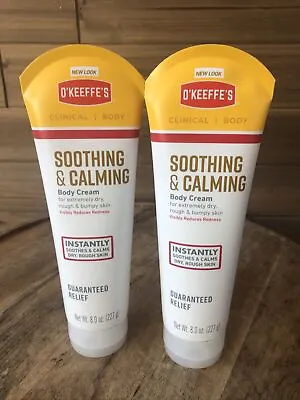 Pack Of 2 - O'Keeffe's Soothing & Calming Body Cream - 8oz Each • $39.95