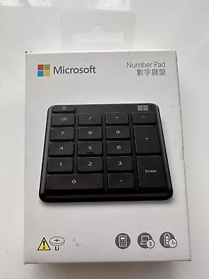 Microsoft Number Pad Black Numeric Keypad Portable For Windows Laptop Desktop PC • $50