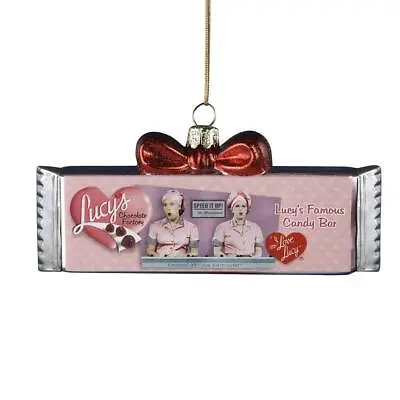 Kurt Adler Blown Glass I Love Lucy Famous Candy Bar Lucielle Ball Ornament NWT • $18.95