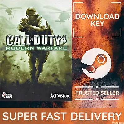 Call Of Duty® 4: Modern Warfare® - [2007] PC/MAC STEAM KEY 🚀 • £13.27