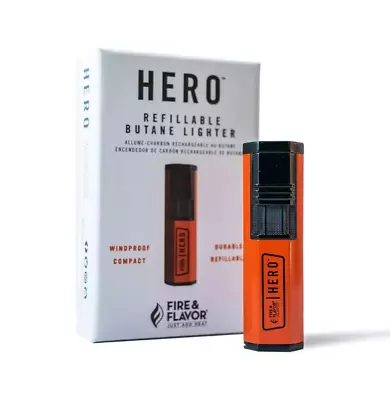 HERO TWIN JET Butane Torch Lighter Adjustable Flame Refillable Gas OPEN BOX • $14.99