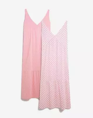 NEW Pink Floral Long Maxi Lounge Night Dress Nighty Length 50 In Size 8-34 M49 • £9.99