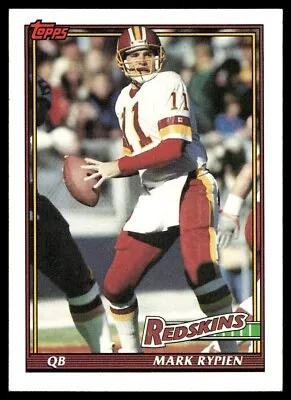 1991 Topps Mark Rypien #192 Washington Redskins Football Card • $1.50