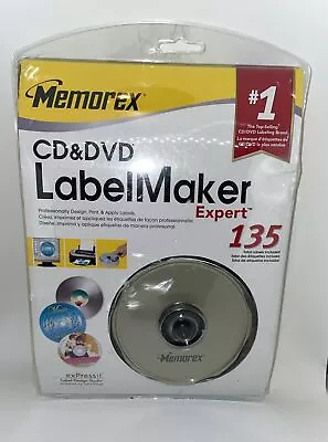 Memorex CD & DVD Label Maker Expert 135 Labels & Software New & Sealed Package • $19