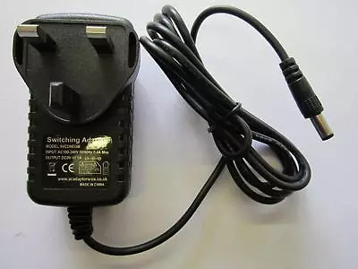 9V 500mA AC-DC Switching Adapter Negative Centre Polarity Tip 4mm 4x1.7 • £11.49