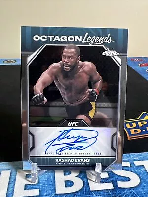 Rashad Evans 2024 Topps Chrome UFC OLA-REV Octagon Legends Autograph Auto • $11.75