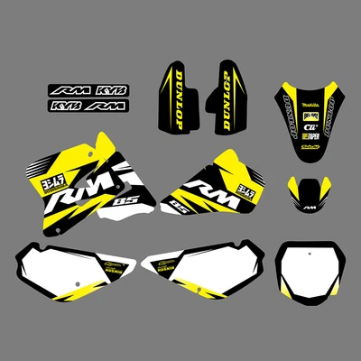 $46.99 • Buy Team Graphics Decals Stickers Kit For Suzuki RM 85 RM85 2002-2012