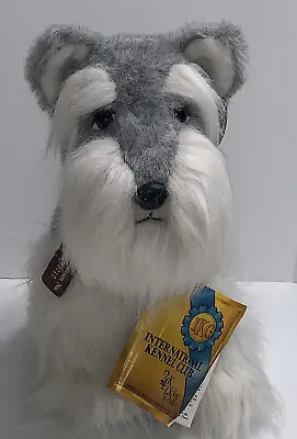 Vtg.  24K Polar Puff IKC International Kennel Club Dog Plush Miniature Schnauzer • $64.95