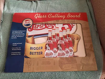 Pepsi-Cola Vintage Tempered Glass CUTTING BOARD In Original Packaging. • $10