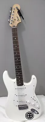 Vintage Fender Squier Strat Electric Guitar Off White Untested • $599.95