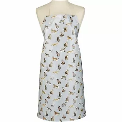 £5.79 • Buy Cooksmart Curious Cats Cotton Apron With PVC Coating New