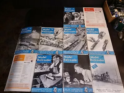 Model Railroader Magazine Lot Of 10 Magazines 1948-1951 • $29.69