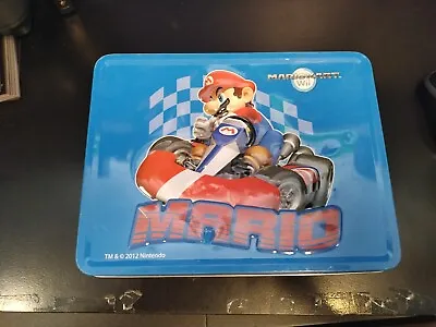 LR5 Nintendo Wii Mario Kart Tin Lunch Box Super Mario Bros Mario Kart • $16.09