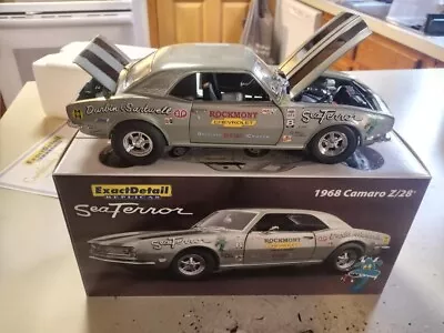 Exact Detail 1968 Camaro Z/28 Sea Terror Rockmont Chevy 1:18 Scale 240 Of 996 • $150