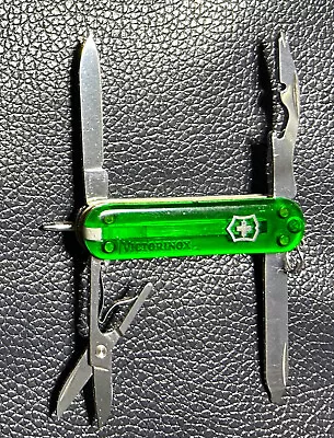 Victorinox MANAGER Small Swiss Army Knife - Emerald Green Transparent - 58mm • $38.50