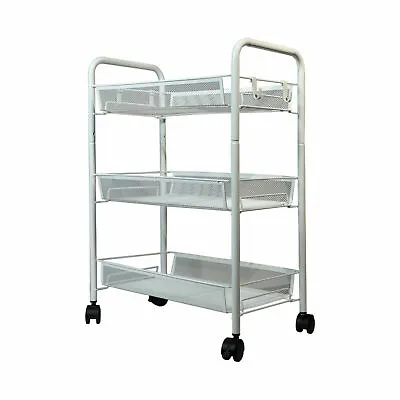 3/4/5 Tier Fruit Vegetable Storage Trolley Shelve Organizer Stand CART Kitchen • £24.99