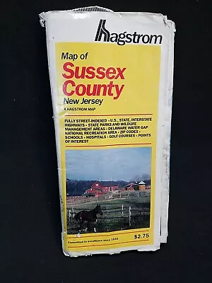 Hagstrom Sussex County NJ Map • $9.95