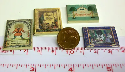 £3.69 • Buy 1804# Miniature Decorative Book Set With 4 Books - Dollhouse - Dollhouse - M 1zu12