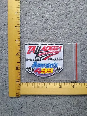 $4.99 • Buy 1 Rare Talladega Super Speedway April 6, 2003 Aarons's 499  Racing Iron On Patch