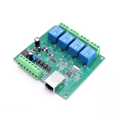 DC12V-24V Network Relay 4-Channel Module Low Level Trigger Electrical Accessory • $25.63