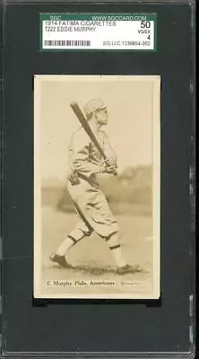 1914 T222 Fatima - Murphy - Philadelphia Athletics - SGC 50 - Tough • $295