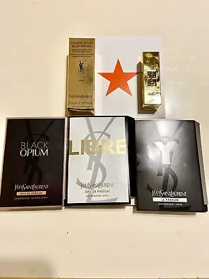 Macy’s YSL Yves Saint Laurent 5-pc Gift Sampler Lipstick Perfumes Primer NEW • $19.98