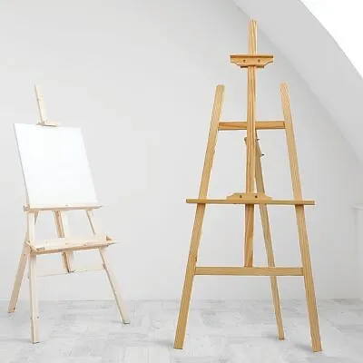 NEW! 5ft 1500mm Wooden Pine Tripod Studio Canvas Easel Art Stand Display Wedding • £12.99