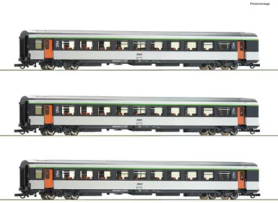 ROCO 74032 Set 3 Passenger Car SNCF EP IV New Optional Märklin Axles Free • $245.02