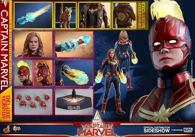 Hot Toys MMS522 Captain Marvel Deluxe Version 1/6 SEALED • $145.99