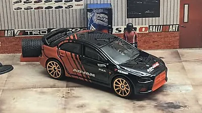 '18 Hot Wheels 2008 Mitsubishi Lancer Evolution Loose 1:64 Scale Speed Graphics • $3.89