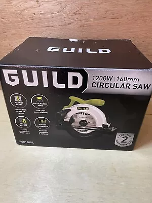 Guild 160mm Circular Saw 1200W Cutting Blade Handl • £33.99